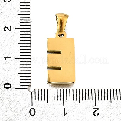 Подвески из нержавеющей стали 304 золотистого цвета STAS-K300-01G-E-1