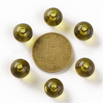 Прозрачные акриловые бусины MACR-S370-A10mm-737-1