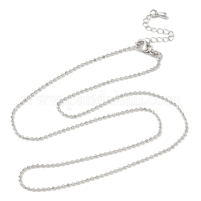 Цепочки из латунных шариков толщиной 1.5 мм NJEW-Z097-03P-1