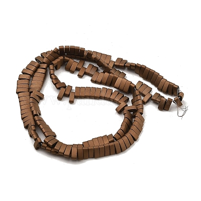 Гальванические нити матовых немагнитных синтетических гематитовых бусин G-G089-A01-11-1