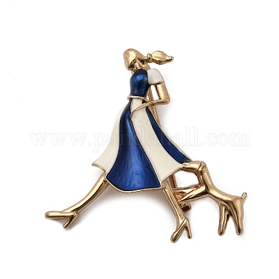 Эмалевые булавки из сплава для женской одежды JEWB-F042-12A-G-1