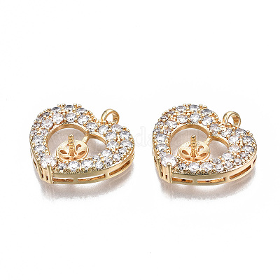 Латунная микропаве из прозрачного кубического циркония KK-S356-326-NF-1