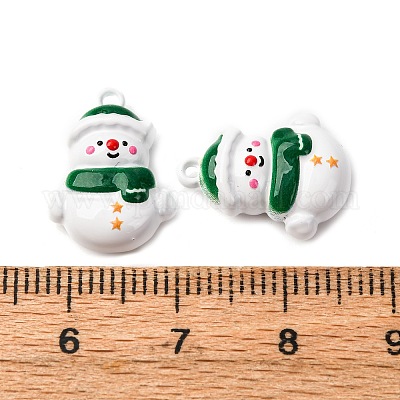 Подвески из окрашенного сплава с рождественской тематикой FIND-G097-02I-1