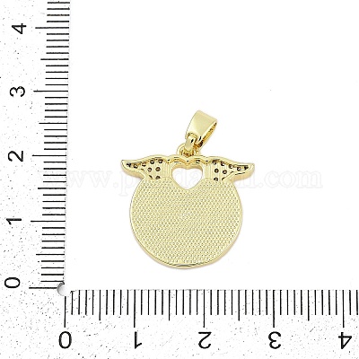 Латунные микро проложить кубического циркония подвески KK-I723-12G-1