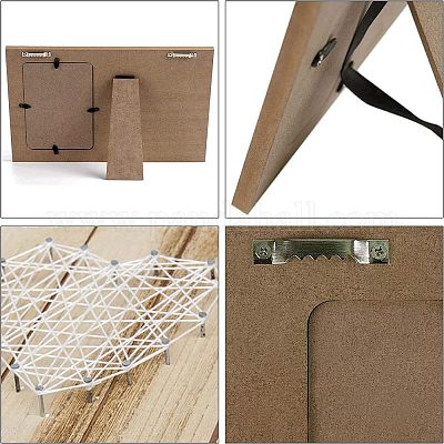 Cornice per foto in mdf&nbsp;DJEW-WH0035-008-1