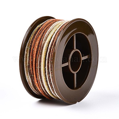 27 м сегментно окрашенные круглые полиэфирные витые шнуры OCOR-N009-02A-24-1