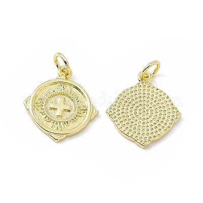 Покрытие стойки латунь микропаве прозрачные подвески из кубического циркония KK-B065-12G-1