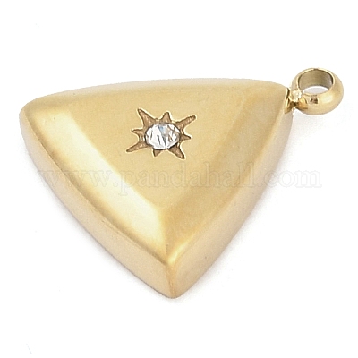 Подвески из нержавеющей стали 304 со стразами STAS-L022-447G-1