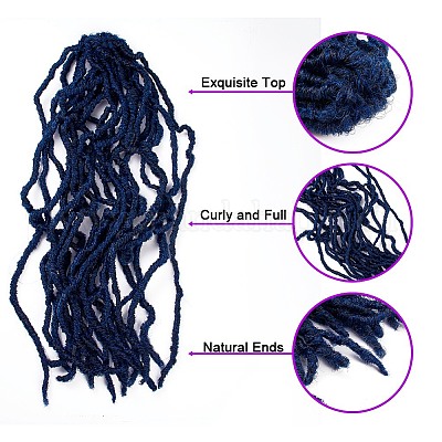 Вязание крючком волос OHAR-G005-05E-1