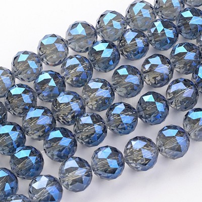 Wholesale Round Electroplate Glass Beads For Jewelry Making- Pandahall.com