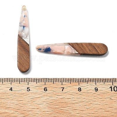 Подвески из смолы и ореха&nbsp;LS-FIND-R051-08C-1