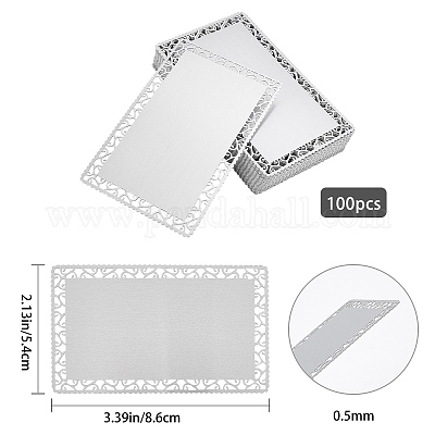 Wholesale Gorgecraft Aluminium Blank Name Cards 