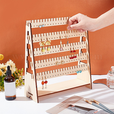Présentoir De Boucles D'oreilles En Métal, 110 Trous, 5 Niveaux