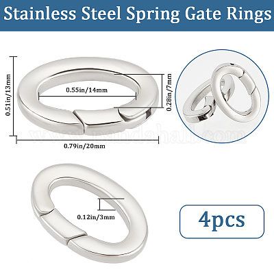 4 шт. пружинные запорные кольца из нержавеющей стали STAS-BBC0005-74-1