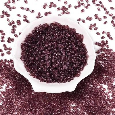 Стеклянные бусины с имитацией нефрита SEED-T006-01B-1