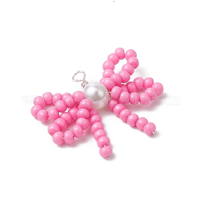 Подвески из стеклянного бисера ручной работы PALLOY-MZ00768-04-1