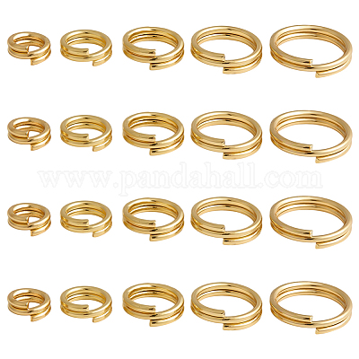 100 шт. латунные разрезные кольца&nbsp;FIND-HY0005-04B-1