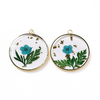 Подвески из прозрачной эпоксидной смолы RESI-L036-12G-06-1