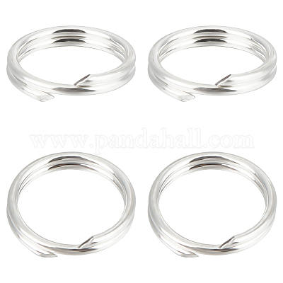 20 шт. 925 двойных серебряных соединительных кольца STER-BBC0002-11B-S-1