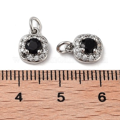 Квадратные медные микро проложить кубических подвески диоксида циркония KK-B102-09P-1