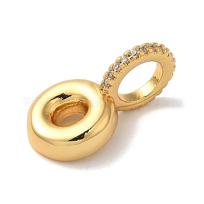 Латунные микро проложить кубического циркония подвески KK-K345-13O-G-1