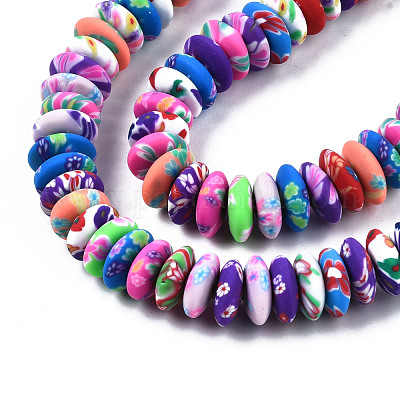 Chapelets de perle en pâte polymère manuel&nbsp;CLAY-T020-02-1