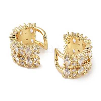 Boucles d'oreilles en laiton&nbsp;EJEW-E310-08G-1