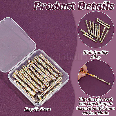 12 шт. концы шнура из сплава FIND-HY0004-71LG-1