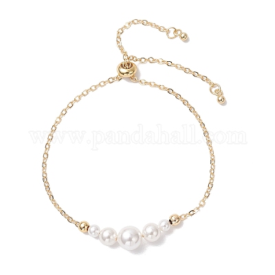 Латунные кабельные цепи слайдер браслеты BJEW-JB12813-01-1