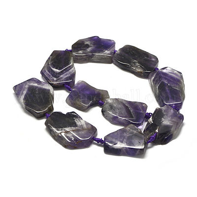Natürlichen Amethyst Perlen Stränge&nbsp;G-E401-H07-1