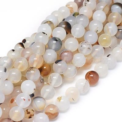 Wholesale Natural Dendritic Agate Beads Strands 