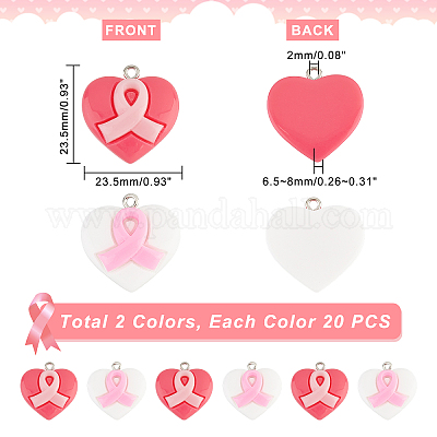 40шт 2 цвета подвески из смолы RESI-PH0001-67-1