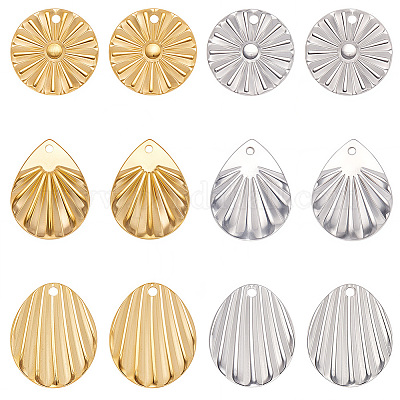 48 шт. 6 стиля подвески из нержавеющей стали 304 STAS-BBC0007-62-1