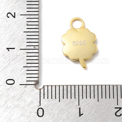 925 подвеска из стерлингового серебра с эмалью цвета морской волны STER-Z012-01G-07-1