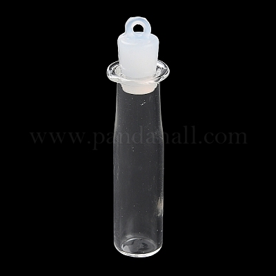 Подвески из прозрачного стекла в форме бутылки желаний GLAA-A010-01I-1