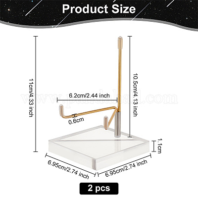 OLYCRAFT Lolli Halter Display - 2 Stück 3-stufige Lutscherständer Aus Holz