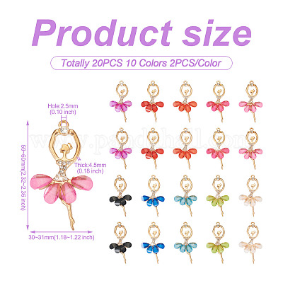 20шт 10 цвета сплава большие подвески FIND-TA0002-13-1