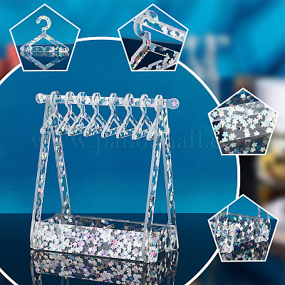 1 комплект прозрачных акриловых подставок для сережек EDIS-PH0001-31-1