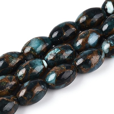 Нити бусин из окрашенных синтетических драгоценных камней G-T144-38A-1