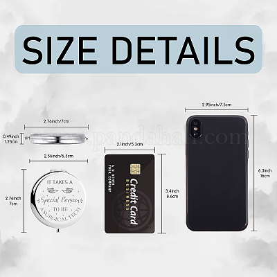 Зеркало из нержавеющей стали 304 с возможностью персонализации DIY-WH0245-031-1