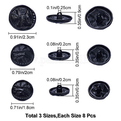 24 шт. 3 стильных пуговицы из сплава с тремя отверстиями на ножке BUTT-GF0001-37-1