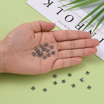 Тибетском стиле сплав шарик крышки TIBEB-Q018-B-FF-1