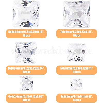 Кабошоны из кубического циркония 6 стиля ZIRC-HY0001-01-1