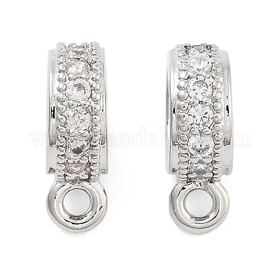 Стеллажное покрытие латунь микро паве кубический цирконий трубчатые поручни KK-Z052-01P-1