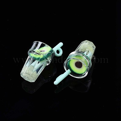 Wholesale Imitation Fruit Tea Resin Pendants 