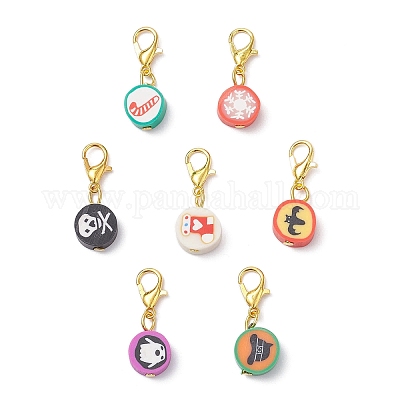 Кулон из полимерной глины ручной работы HJEW-JM04028-02-1