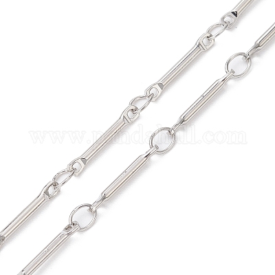 Изготовление ожерелья-цепочки из латуни AJEW-JB01188-02-1