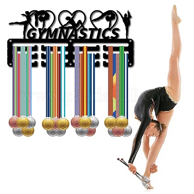 Спортивная тема железная вешалка для медалей настенная стойка для дисплея ODIS-WH0055-045-1