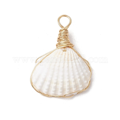 Подвески из натуральной ракушки PALLOY-JF03494-1