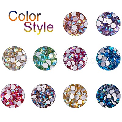 Wholesale PandaHall 2400pcs Flatback Crystal Rhinestones 